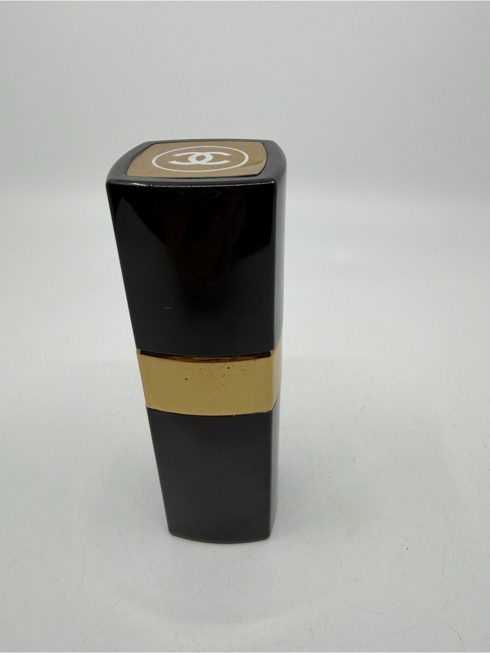 CHANEL Black and Gold Decorative empty perfume spray bottle